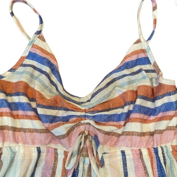 NWT Striped Multicolor Jumpsuit Romper Coverup Size MEDIUM - Picture 4 of 7